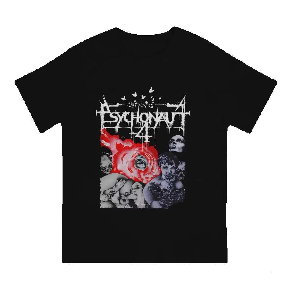 Psychonaut 4 P4 Men's Creative Music Rock Round Neck Cotton T-shirt Hip Hop Gift Clothing Coat