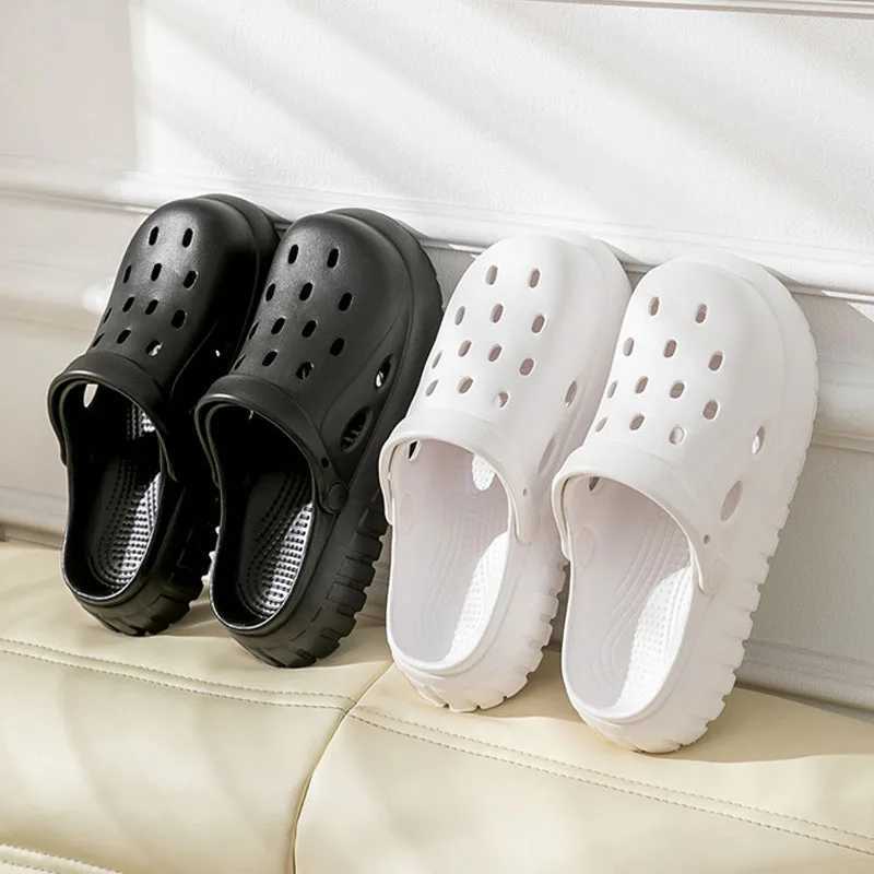 New Arrival Size 45 slider summer womens flat shoes EVA Clogs DIY cave shoes unisex fashion platform cave sandals couple beach slider T250407