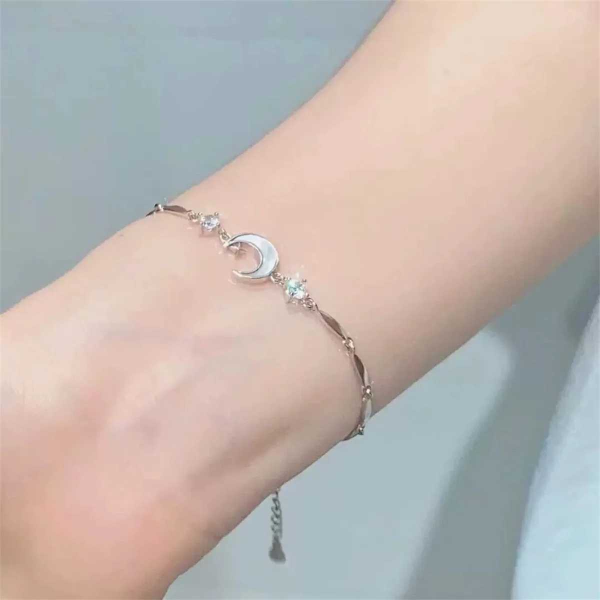 Korean Elegant ry Bloss Bow Zircon Bracelet For Wen Y2K Sweet Girls Crystal Flowers Bracelets Wedding Party Jewelry GiftC250408