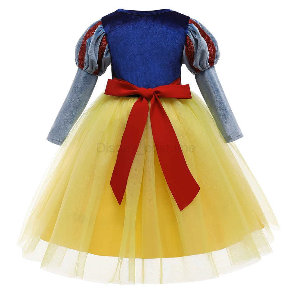 Disney Girl Princess Dress Snow White Costume Childrens Role Play Carnival Christmas Party Childrens Birthday Costume Role Play Vestidos X250408