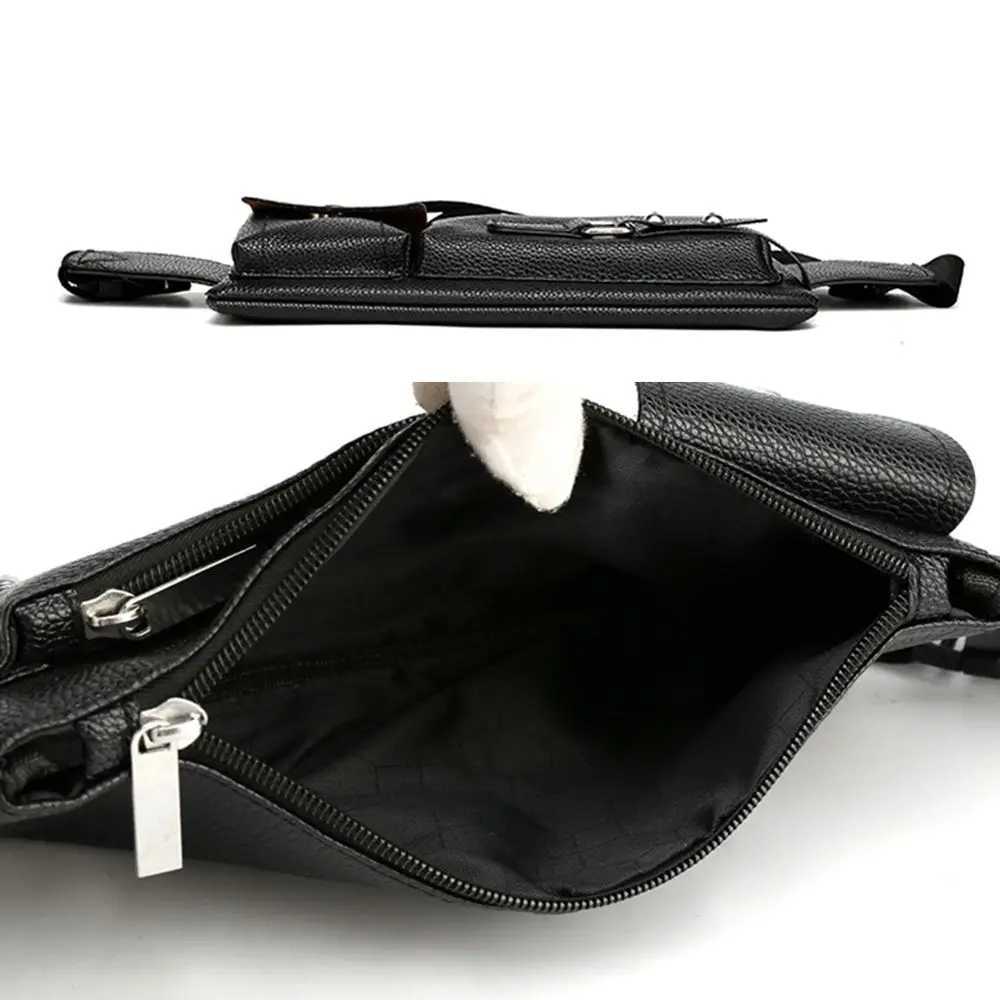 Fashionable mens and womens waist bags casual Fanny bags wallets large mobile phones with foreskin leather outdoor travel phone bags Z250407