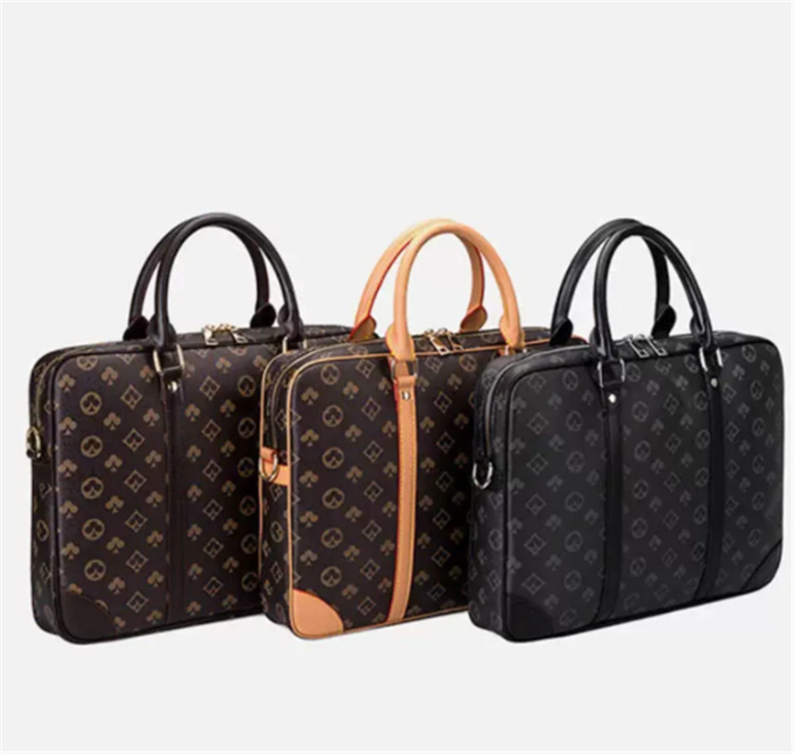 New Designer Handbag Fashion Business Men bag 14 Laptop Protable Multifunction Work Office Shoulder Messenger Bags