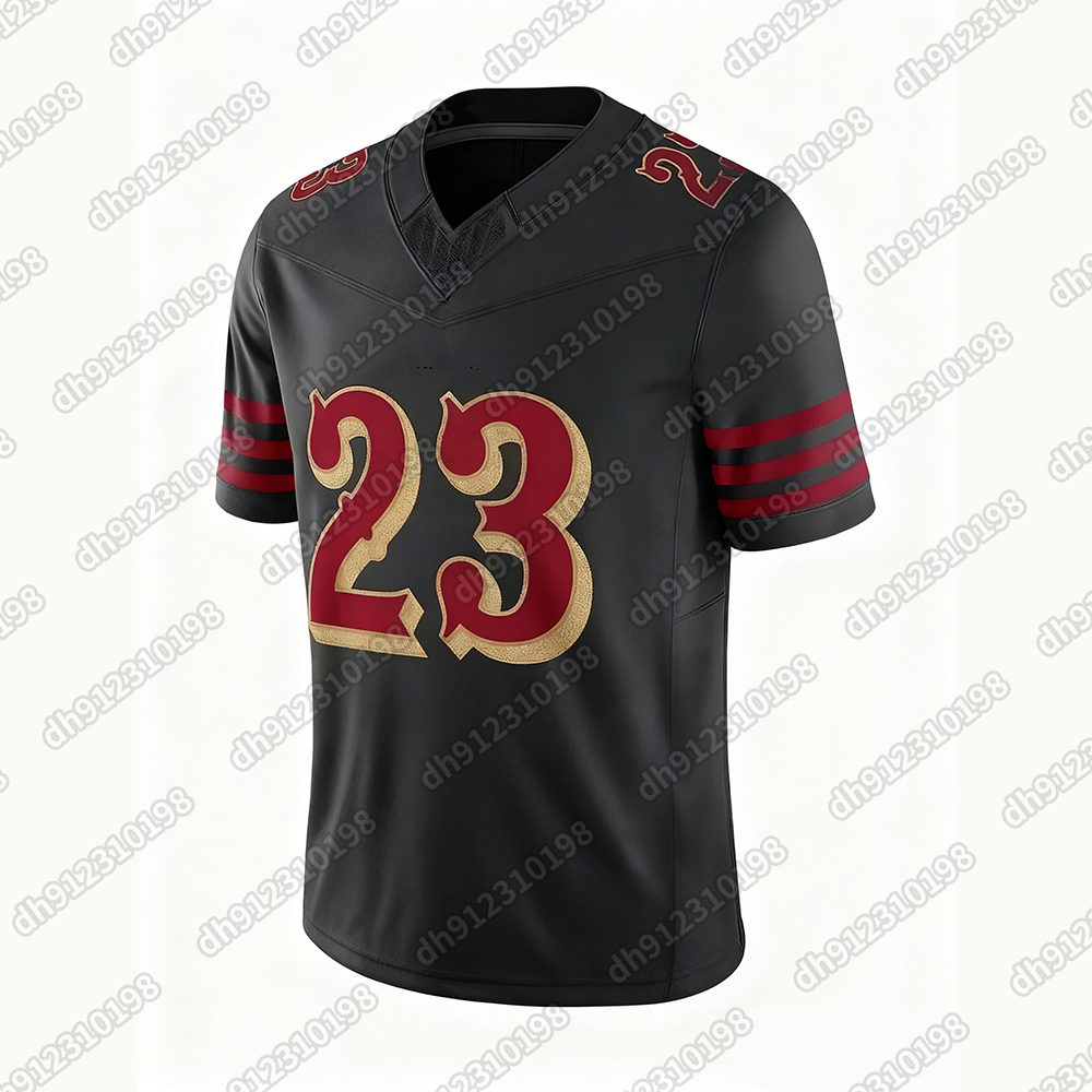 Custom Football 2025 Rivalries Jersey Brock Purdy George Kittle Fred Warner Christian McCaffrey Mac Jones Competitive version jersey Men's, women