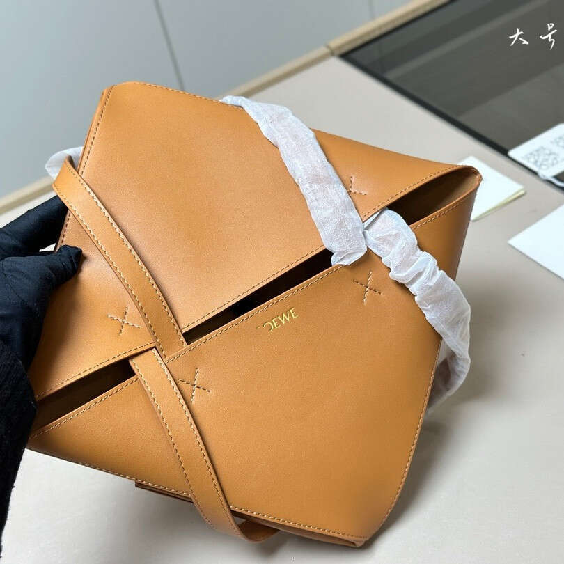 2024 New Luojia Puzzlefold Variant Folding Geometry Handheld Crossbody Large Capacity Tote Women's Bag