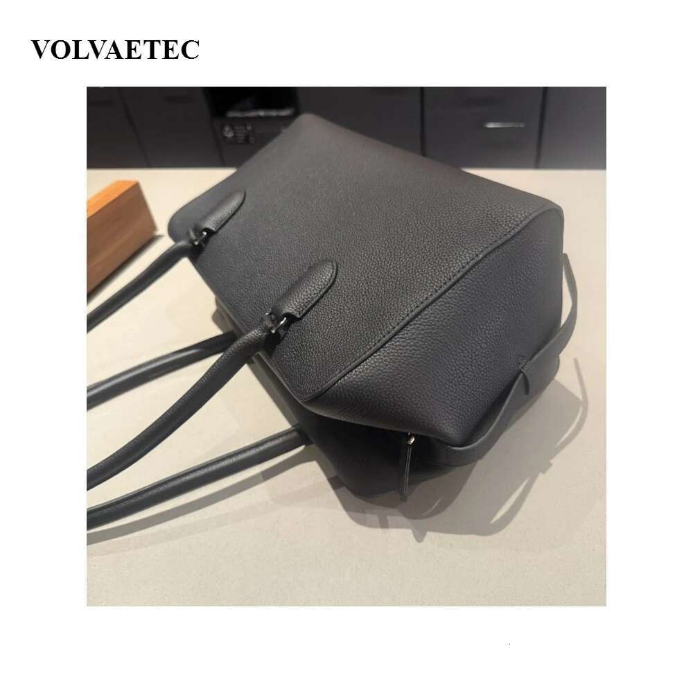 VOAETEC 2025 New First-Layer Cowhide Shoulder Tote Bowg Commuting Design Lazy Fashion Portable Casual Bag Women