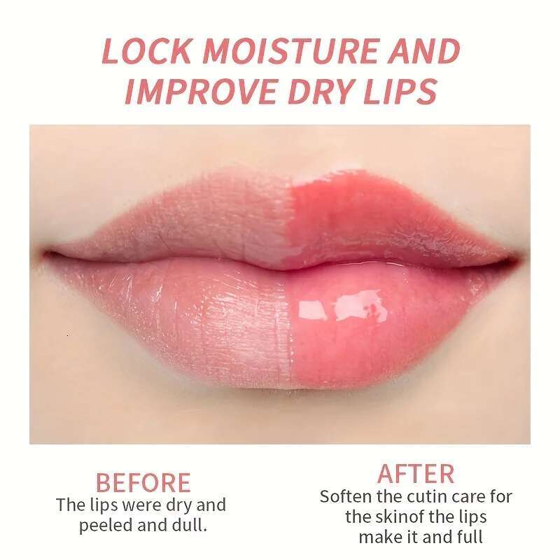 1Pc Strawberry Flavor Mask Jelly Treatment Transparent Moisturizing Hydrating Sleep Lip Repair Lips Care Wholesale