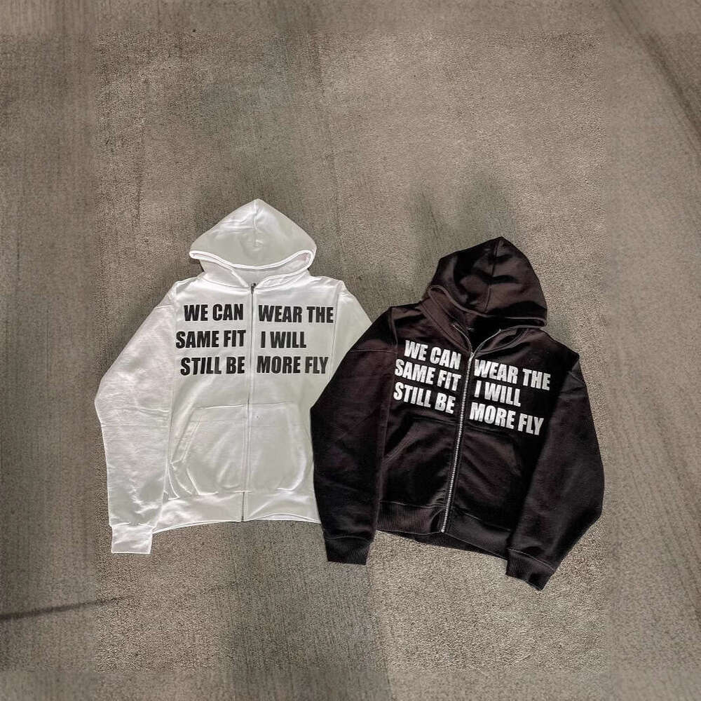 New 2025 Personalized Trendy Letter Printed Street Design Simple Sweatshirt