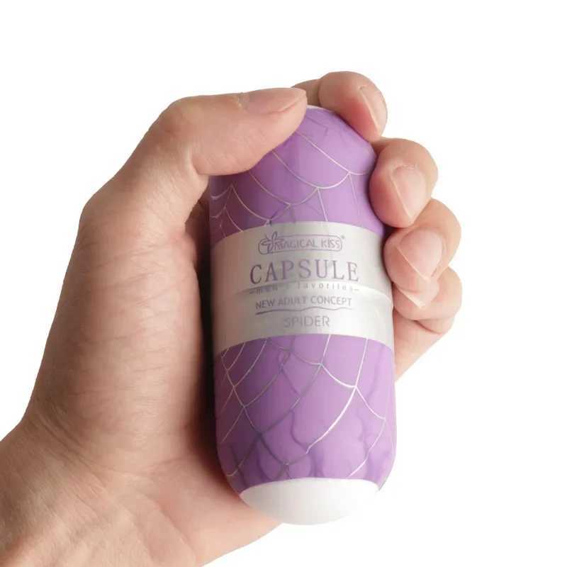 Vaginal with Lube Mini Masurbator Cup Real Particle Stimulus Portable Stimulus Massager Penis Oral Sex ToyW250408