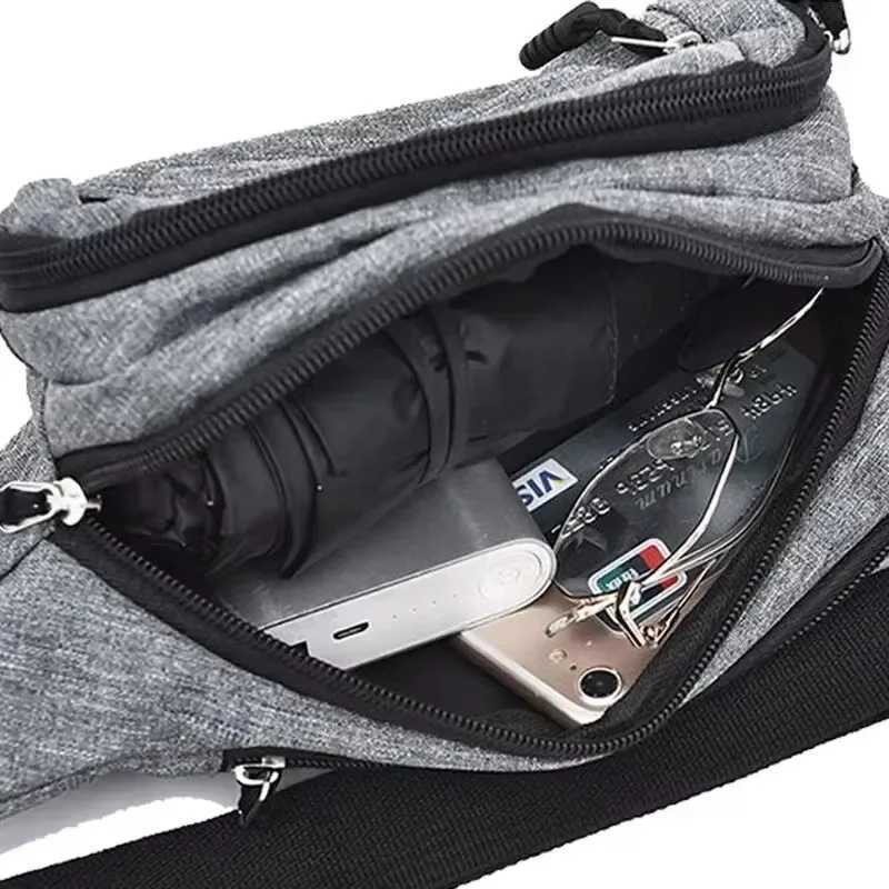Multi functional and large capacity splash proof commercial wear-resistant construction website suitable for men and womens mobile waist bags Z250407