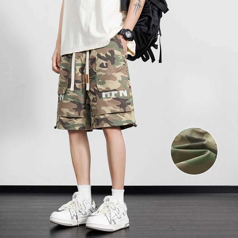 New summer mens cotton camouflage shorts mens casual clothing denim beach jogging shorts mens hot direct transportXJ250407