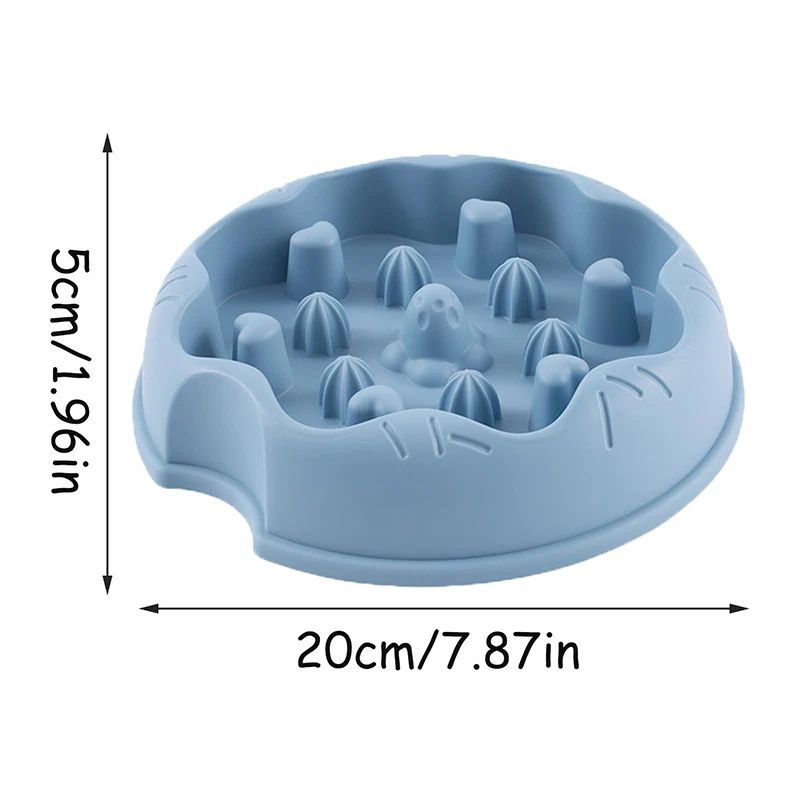 175283 The outer side of the bowl is wrapped in soft plush material, providing warmth in winter and keeping cats' paws warm during meals.