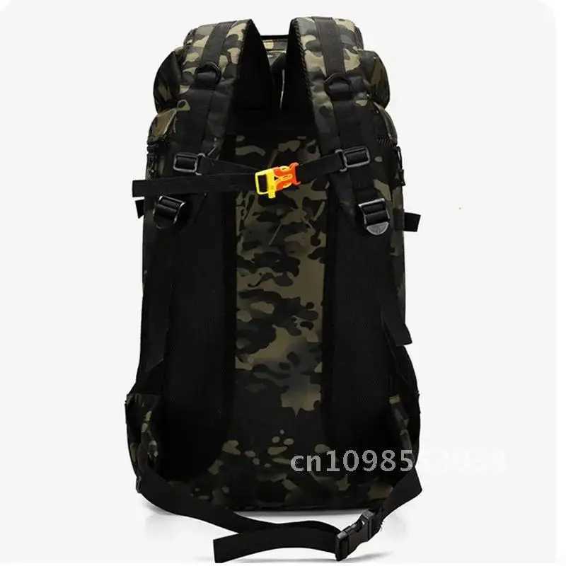 70L Large Tactical Climb Waterproof Backpacks Outdoors Hiking Camping Travel BagsC250407