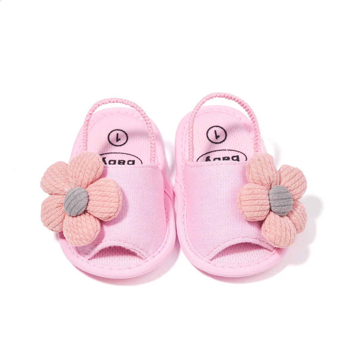 Summer Baby Girl Sandals Cute Lace Bows born Shoes Soft Cotton Non-slip Soled Princess Toddler Girl Kids Sandals 250408