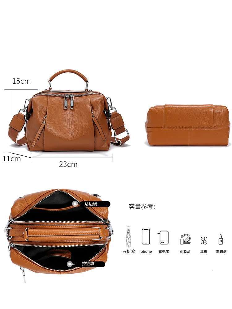 YANATARI Genuine Leather Woman Shoulder Handbags Ladies Crossbody Bags Designer Minimalism Cowhide Bag
