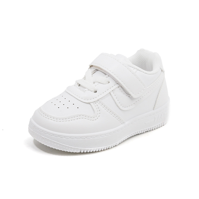Toddler Baby Kids Fashion Design Walking Shoes Sneakers White Non-slip Casual Shoes Cutefeet Boys Girls Board Shoes Size 21 - 32 C0633