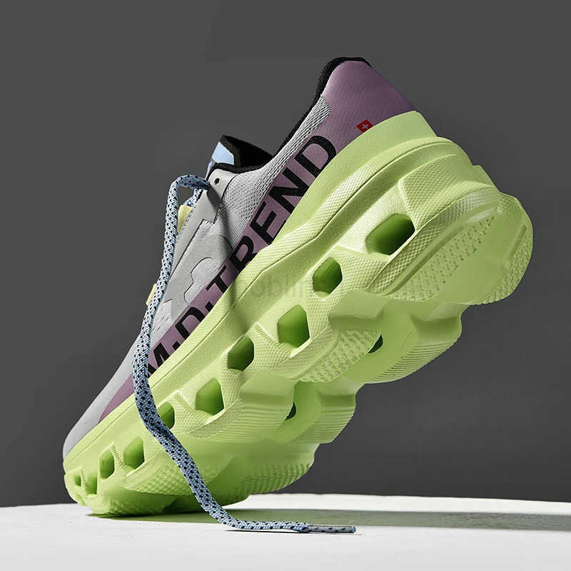 Fashionable casual breathable mesh mens shoes fashionable cushioning running shoes 2024 summer new sports trend shoes Z250513