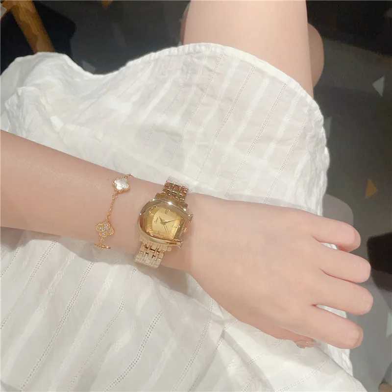 Womens Watch New Fashion Womens Quartz Watch Personalized Green Dial Simple Gold Luxury Womens Watch A255T250408