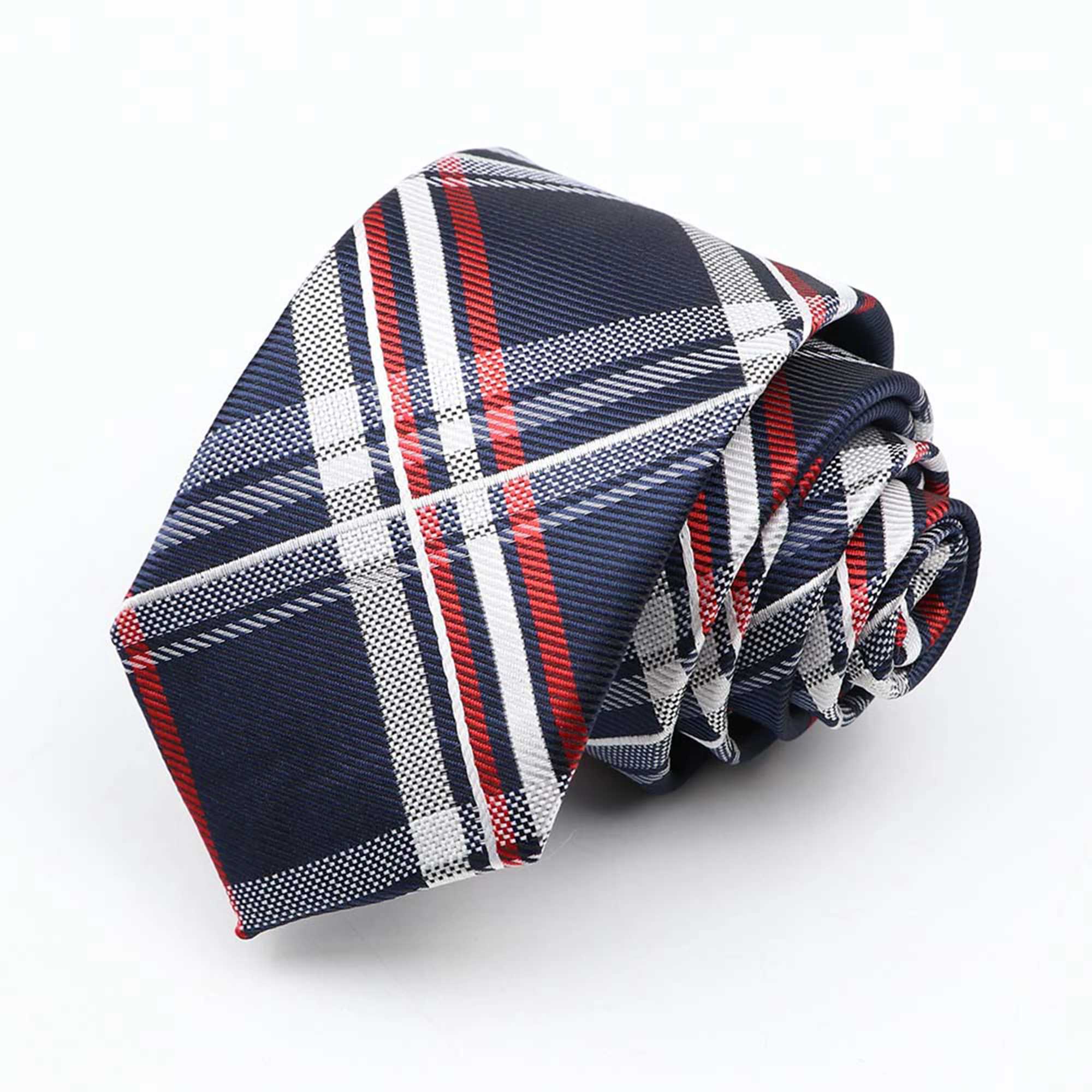 Fashion 6cm Narrow Polter Necktie For Men Business Meeting Formal Jacquard Striped Plaid Skinny Tie Daily Wear Cravat Gift X250407