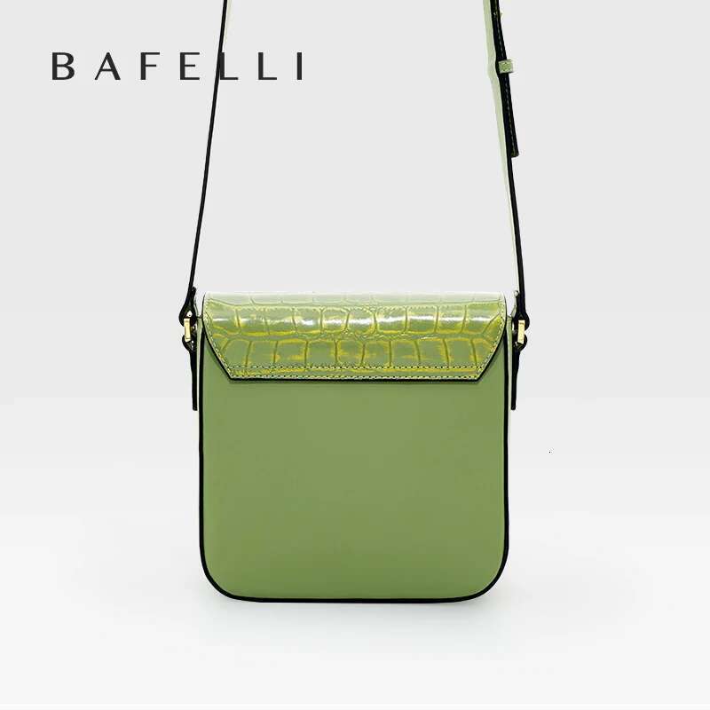 Women's Bags BAFELLI WOMEN BAGS FASHION 2023 LEATHER MINI BOXY BAG CROSSBODY ORIGINAL DESIGNER SHOULDER SADDLE MESSENGER FEMALE K GOLD