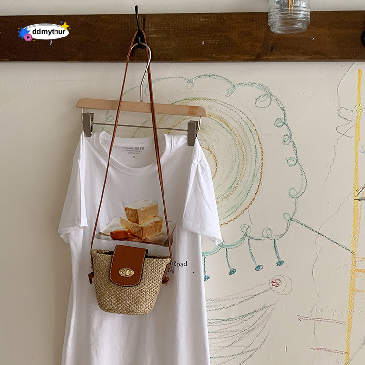 Niche Design Summer 2023 New Fashion Women's Crossbody ins Grass Weaving Beach Bag ddmythur