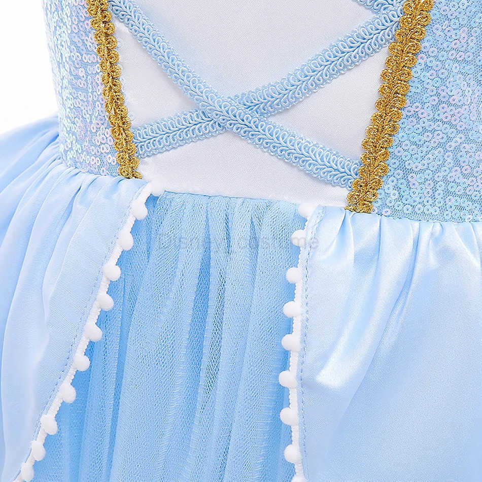 Disney Princess Fancy Cinderella Dress Up Halloween Costume Pumpkin Cart Birthday Party Set with Gloves Garden Girl 2-10T X250408