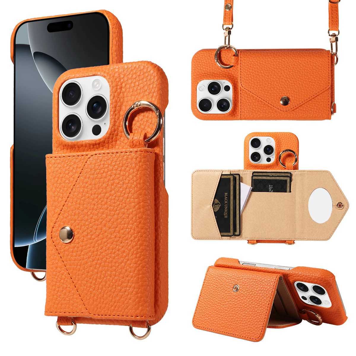 For iPhone13promax 13mini 12promax 12mini 11promax iphone XR XS XSMAX 7PLUS 8PLUS Phone Case Womens Crossbody bag with Mirror J251114