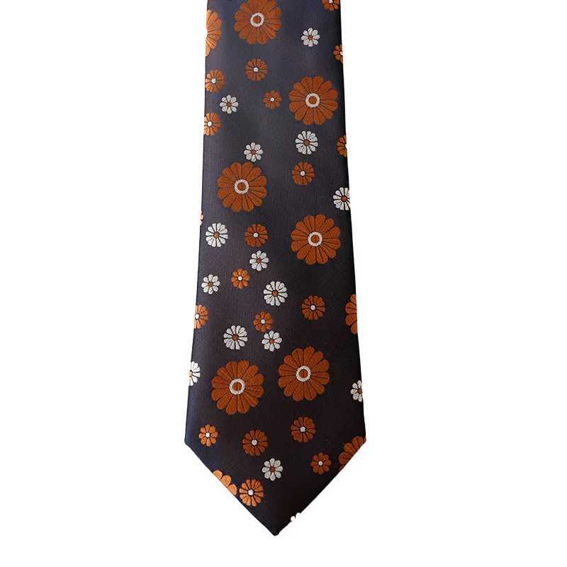 2025 New Korean Formal Silk Neckties Business Mens Floral Neck Tie Anchor Dots 8cm Ties Wedding Party Banquet Accessories Cravat X250407