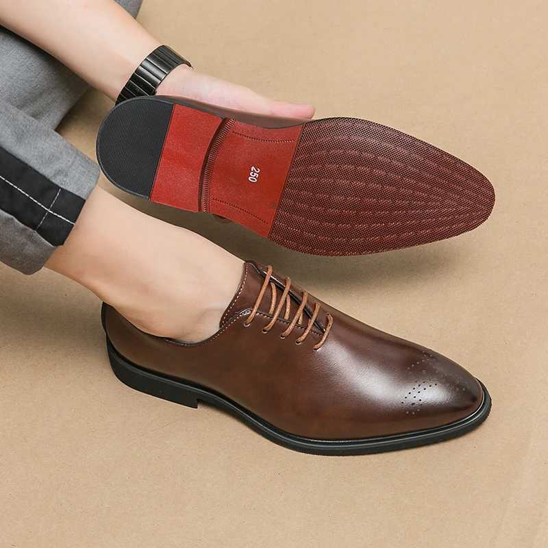 Men's Leather Oxford hot - Dress Shoes for Wedding, Office & Special Ocns