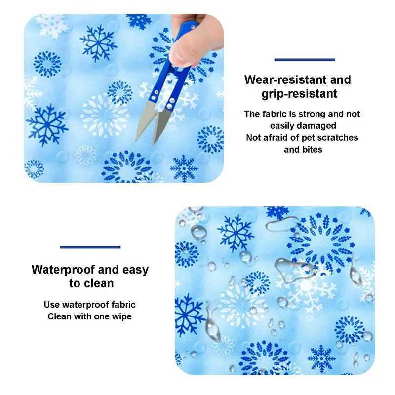 Dog cooling pad Summer pet self cooling pad Cat mattress for small medium and large dogs Indoor dog Flat noodles box pad Y250407