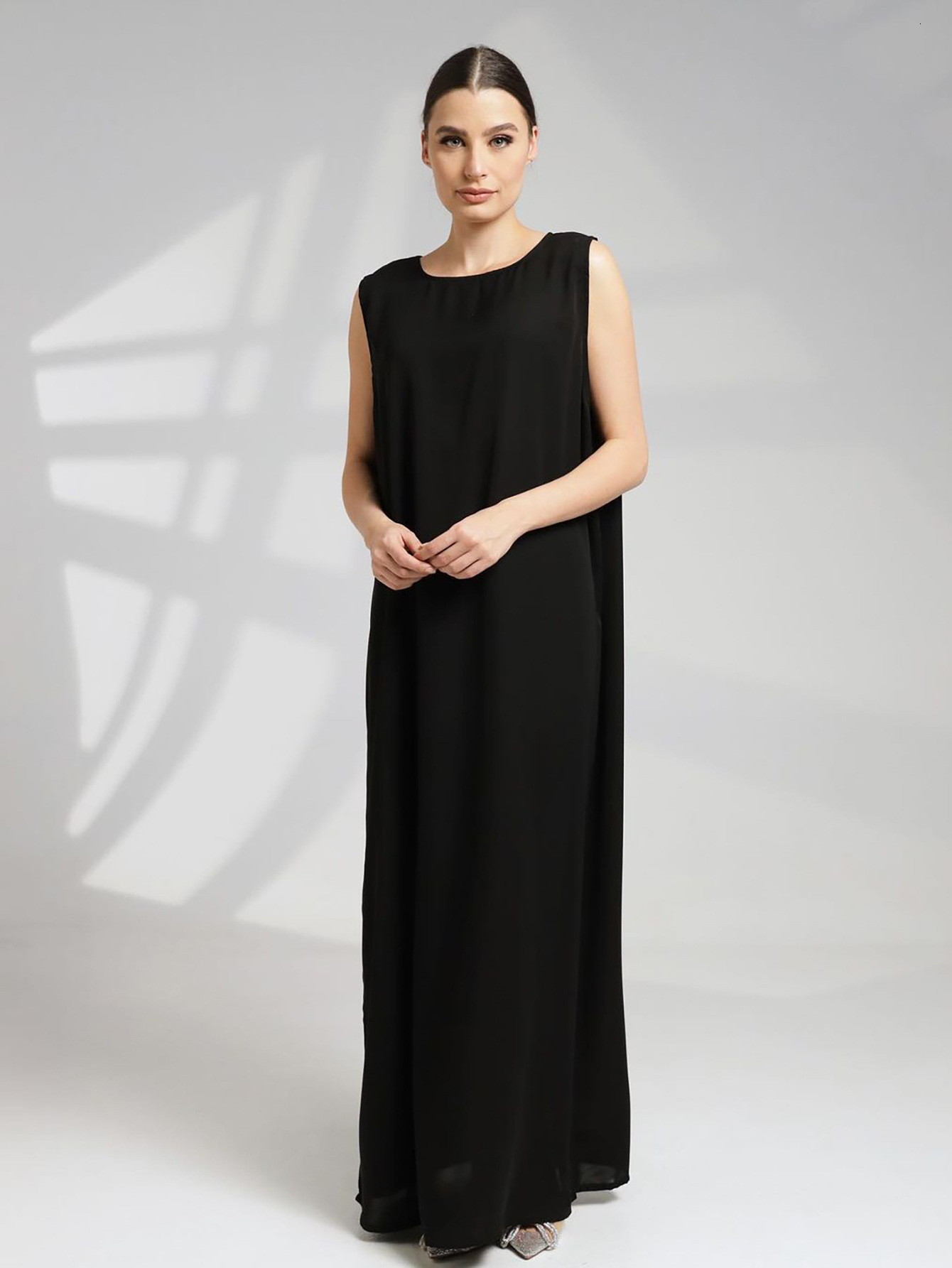 M Muslim Women S Abaya Bottom Inner Tank Top Loose Casual Long Skirt Sleeveless Dress