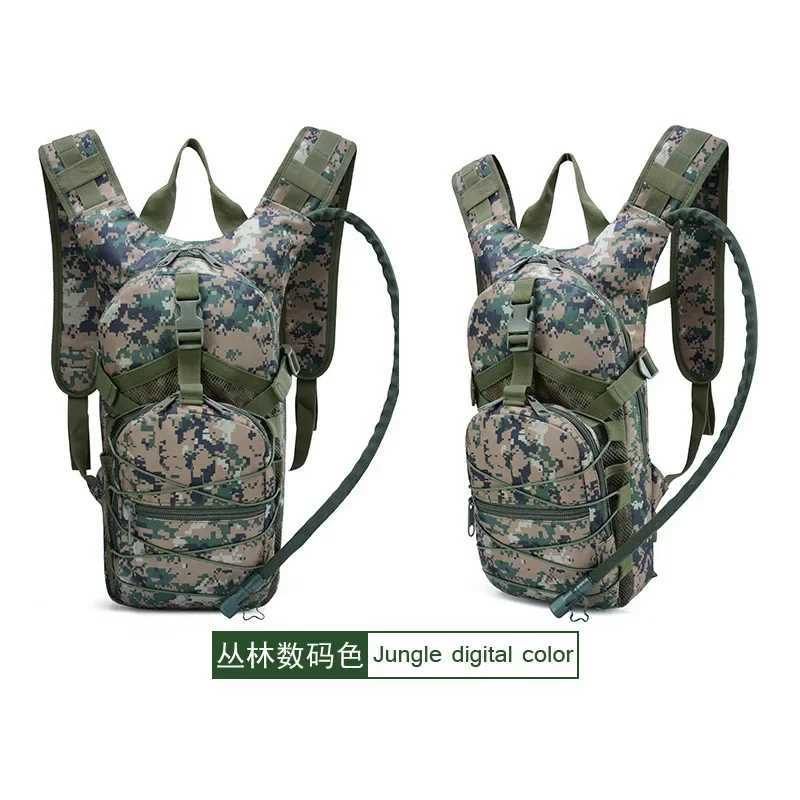 Lightweight Tactical Backpack Water Bag Survival Daypack Hydration Hiking Bicycle Rucksack Camping Pouch BackpackC250407