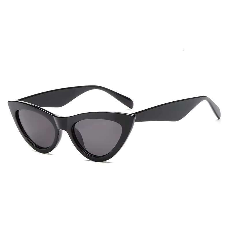 Hot Selg Women Uv400 Small Frame Triangle Cat Eye Retro Sunglasses