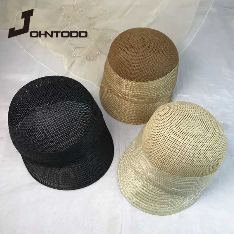 2021 New Summer Wen Equestrian Dey Hats Outdoors Ladies Visor Sun Hats Large Brim Straw Hat with Bow Summer Hat BeachC250407