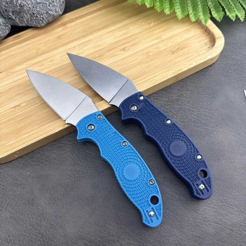 C101 Multi color Nylon Fiber Handle Folding Knife Outdoor Tactical Military Hunting Knife Multi purpose EDC Tool Mens Gift X250408