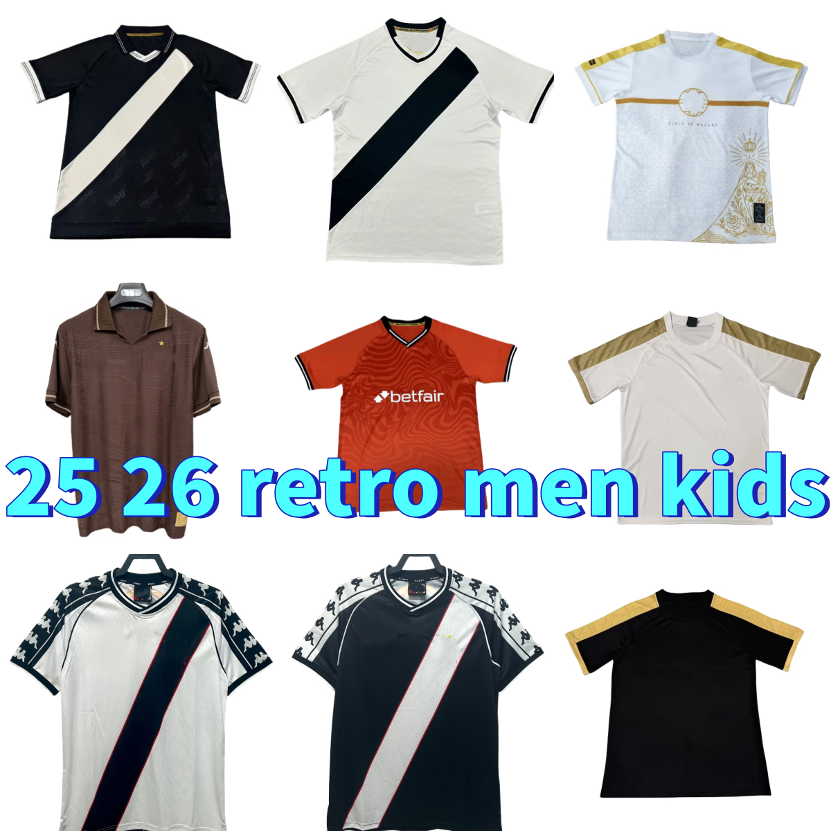 25 26 Vasco da Gama Soccer Jerseys 2025 PAYET MEDEL GABRIEL PEC PRAXEDES CLAYTON VEGETTI FONSECA ROSSI LEO SFORZA PITON 2000 retro home away football shirt