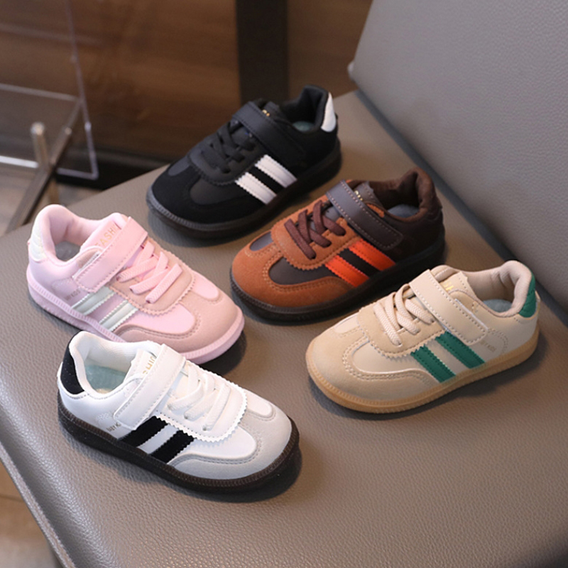 2025 Toddlers Casual Sneakers New Black Soft Bottom Girls Boys Training Shoes Walkfashion Spring Summer Fashion Kids Baby Casual Shoes Size 21 - 30 W0