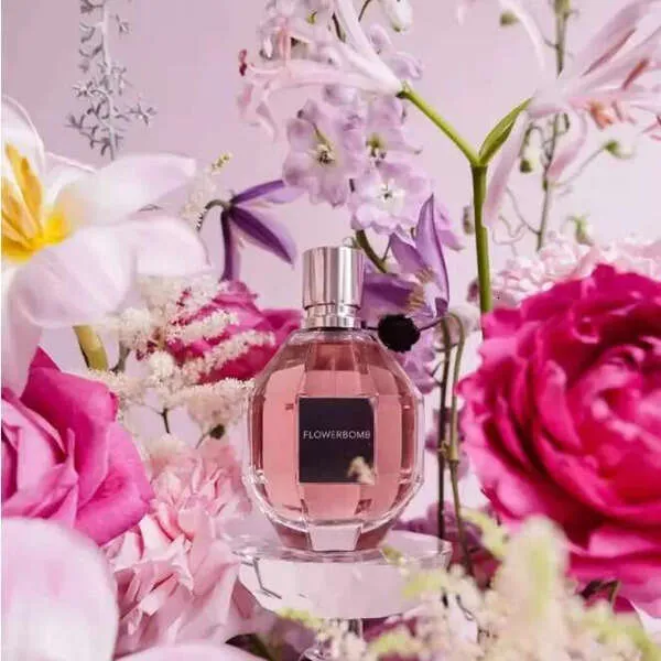 Perfume cologne designer fragrance Flower Bomb Perfume 100ml Women Fragrance Eau De Parfum 3.4fl.oz Long Lasting Smell VR Brand EDP Lady Girl Col