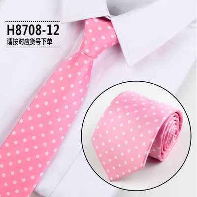 Fashion Dot Tie For Mens 8CM Necktie Business Formal Polka Dot Necktie Wedding Gift Orange Blue Red Tie Accessories Gravatas X250407