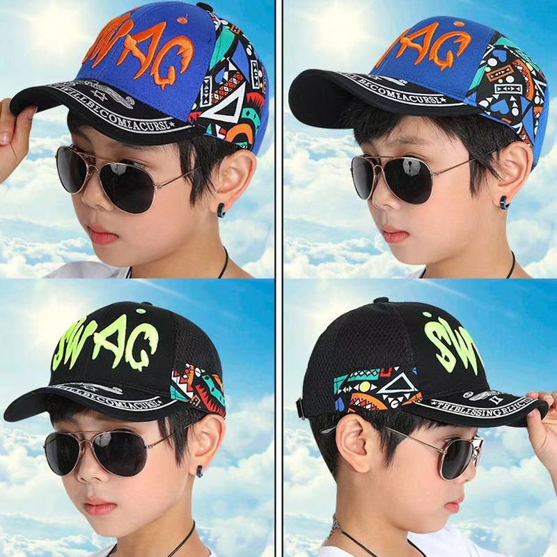 Summer student children's baseball cap sun protection cap boys and girls spring and autumn fashion sun hat