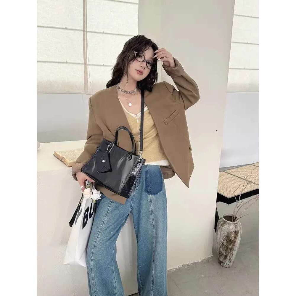 Women's Bags Trendy Womens Leather Large Capacity Handheld Single Underarm Shoulder Crossbody Bag Totes
