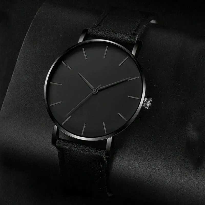 5-piece set of fashionable mens sports watches mens business quartz watches luxury leather bracelets mens casual watches Y250407