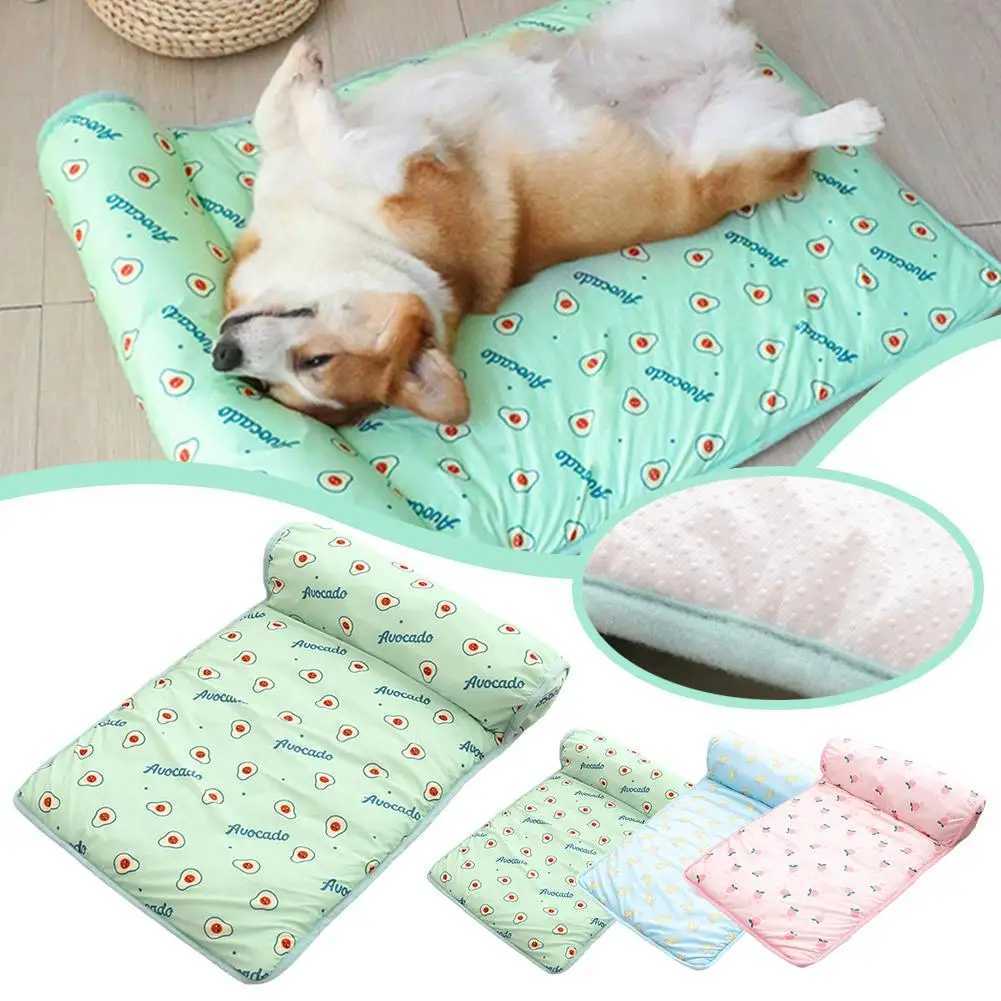 40 * 60cm pet ice pad dog pad ice silk cotton summer cool ice soft comfortable pad breathable maintenance pet easy to clean Y250407