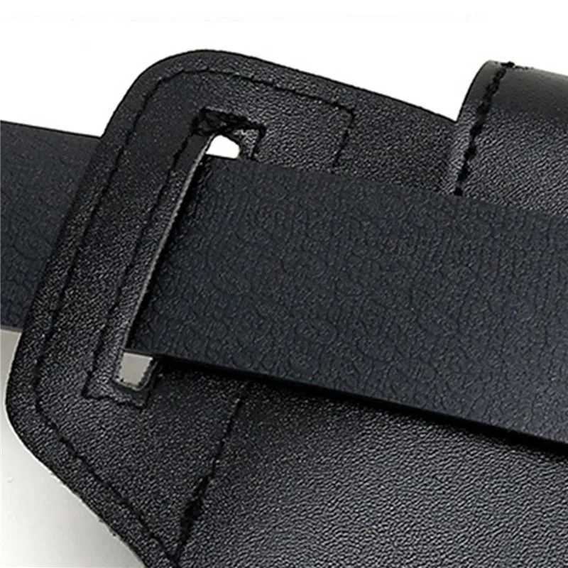 Leather mobile phone bag set mens fan-shaped bag key vertical summer mens work website waist bag wearing waist belt around. Z250407