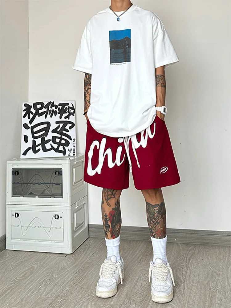 American fitness shorts high-quality cotton shorts fashionable sports shorts and streetwear unisex stylesXJ250407