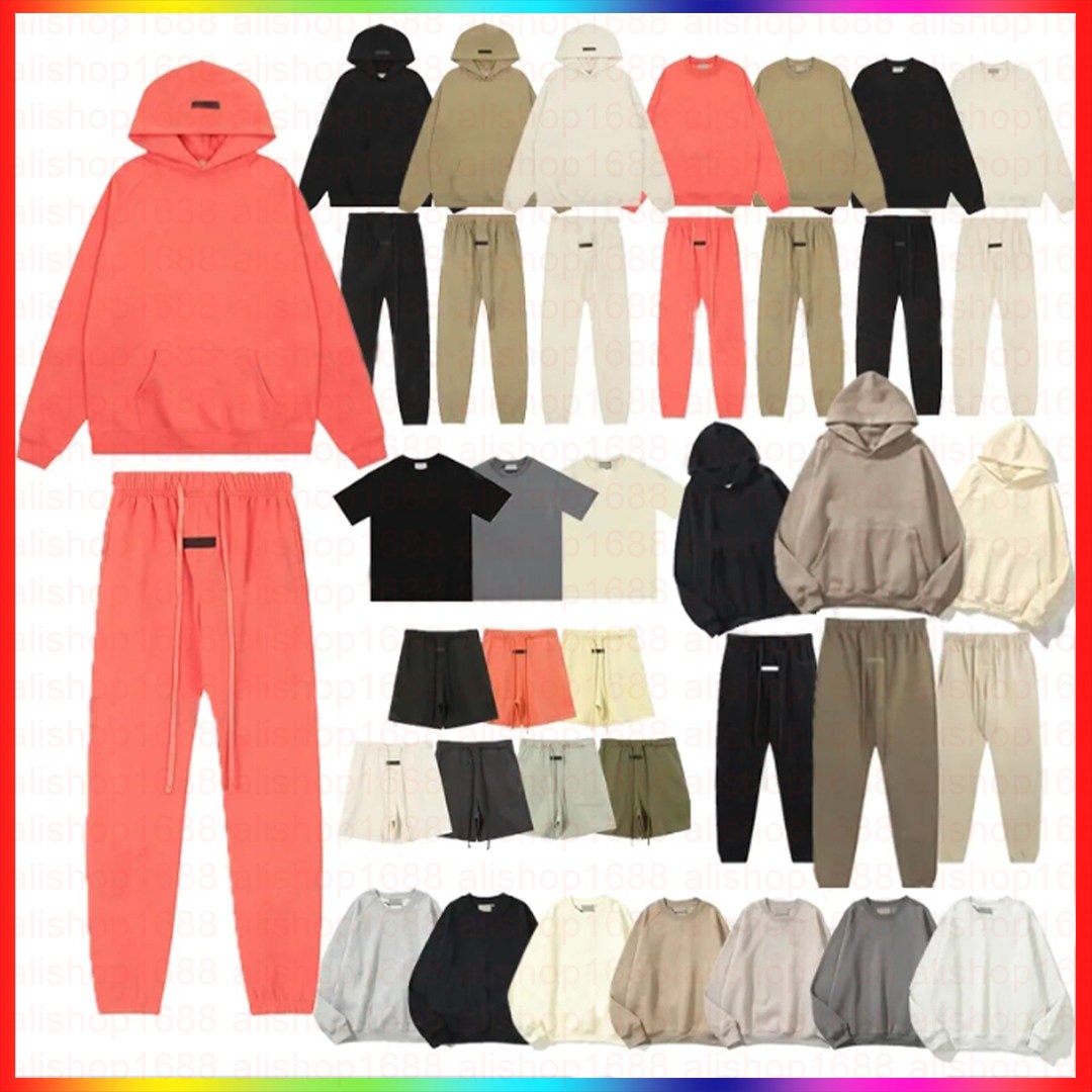 Designer hoodie Men's and Women's essential hoodies sweatshirt essentials sweatpants shorts 3D Letter Printed Long pant hoody Loose tracksuit 02