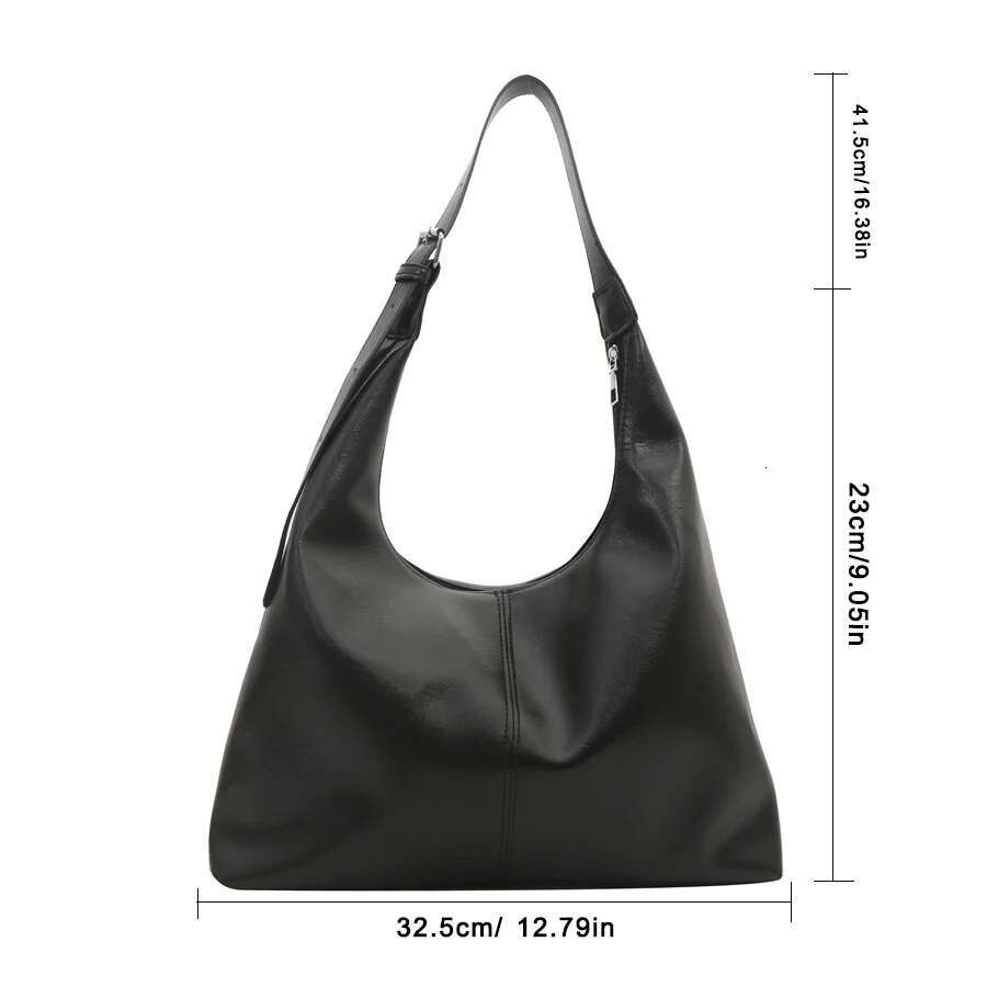 PU Material Fashionable Women s Large Capacity Daily Commuting Shoulder Bag Simple And Casual Handbag