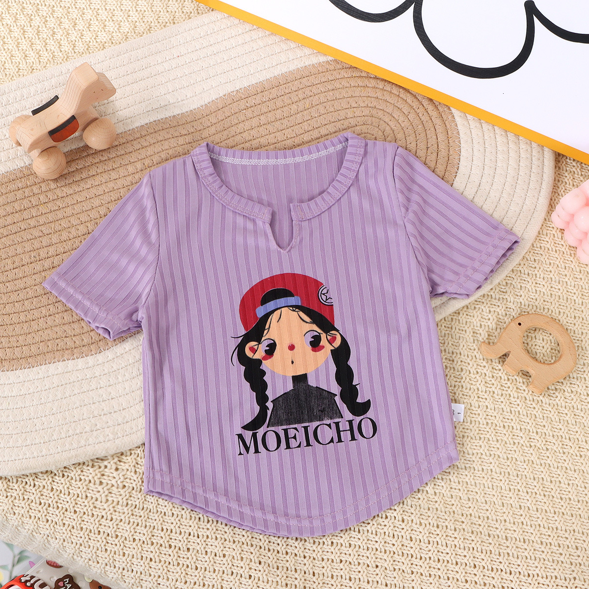 Ddmyshoesvip Girls Ice Silk Short Sleeved T Shirt New Summer Thin Top Base Coat Fashionable Children S Clothing Trend