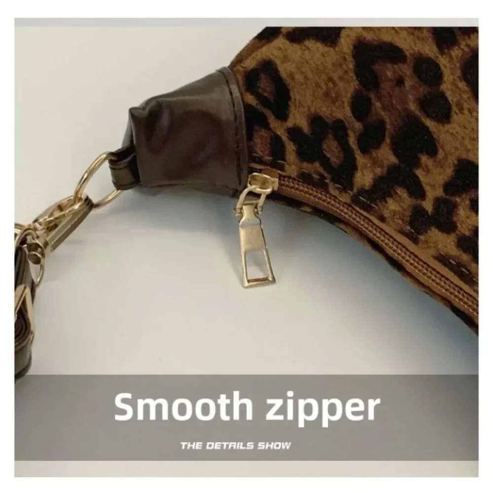 Fashion Vintage Leopard Print Versatile Chain New Women's Bag Premium Texture Temperament Generous Crossbody Shoulder