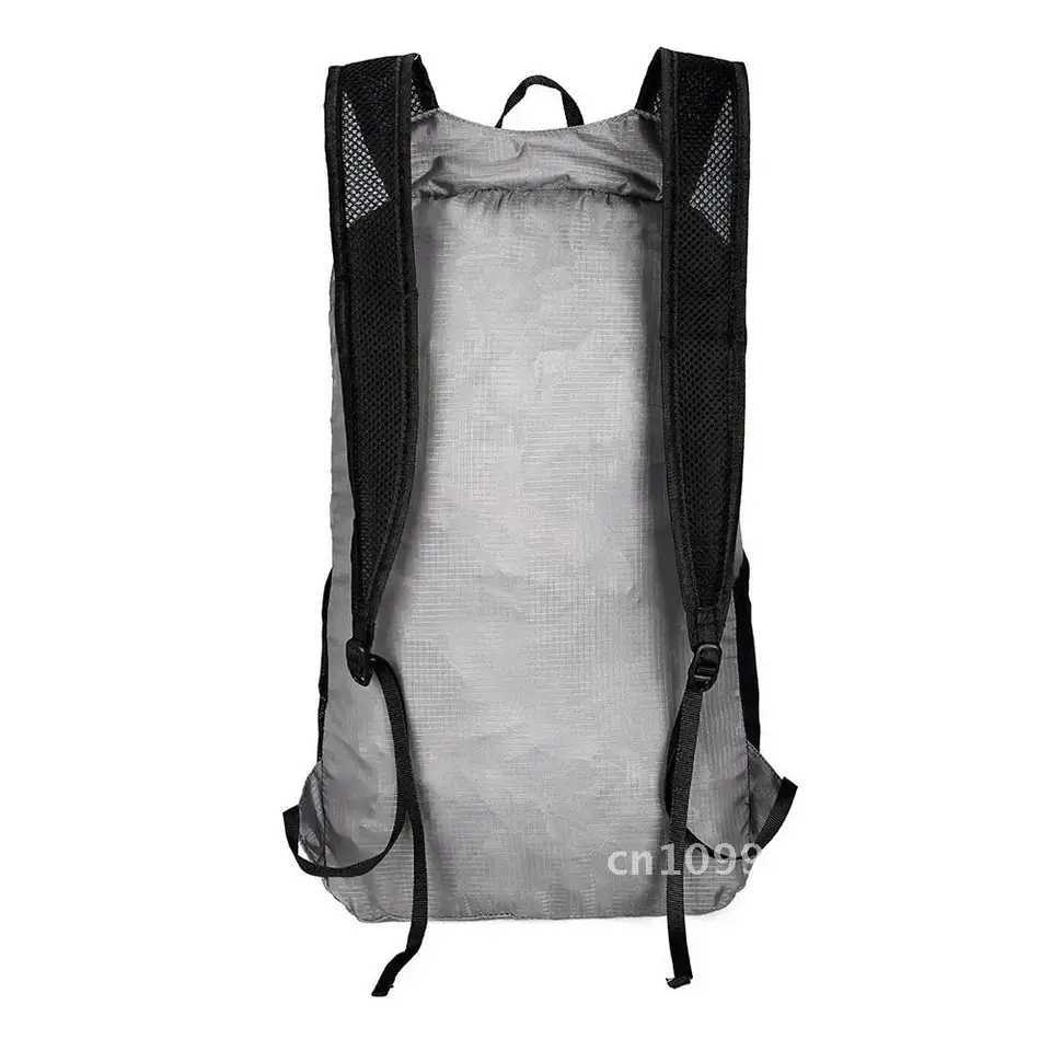 18L Ultrght Foldable Backpack Waterproof Nylon Packable Travel Hiking Cycling Bag 24x16x41cm Lightweight Outdoor Travel BagC250407