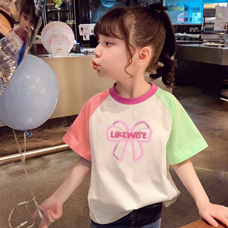 Ddmyshoesvip Pure Cotton Short Sleeved T Shirt Girls Summer New Style Loose Cartoon Children S Western Style Top T Shirt